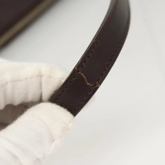 BURBERRY Shoulder Bag Leather Brown Silver Auth - Picture 8 of 16